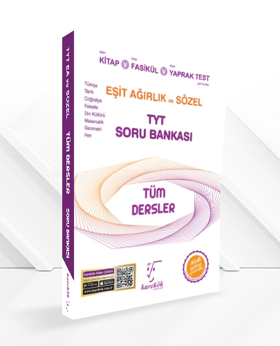 TYT Tüm Dersler Soru Bankası (Eşit Ağırlık Ve Sözel) Karekök Yayınları TYT Tüm Dersler Soru Bankası (Eşit Ağırlık Ve Sözel) Karekök Yayınları