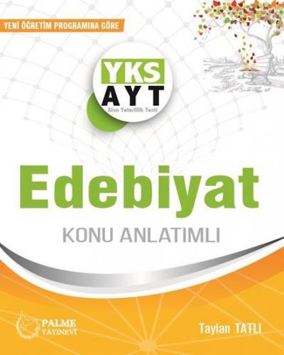Yks AYT Edebiyat Konu Anlatımlı Palme Yayınları